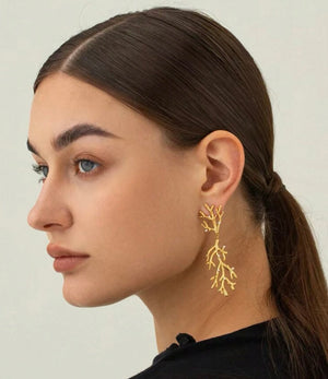 Coral Earrings