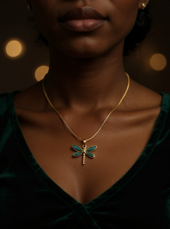 Meredith Dragonfly Necklace ￼
