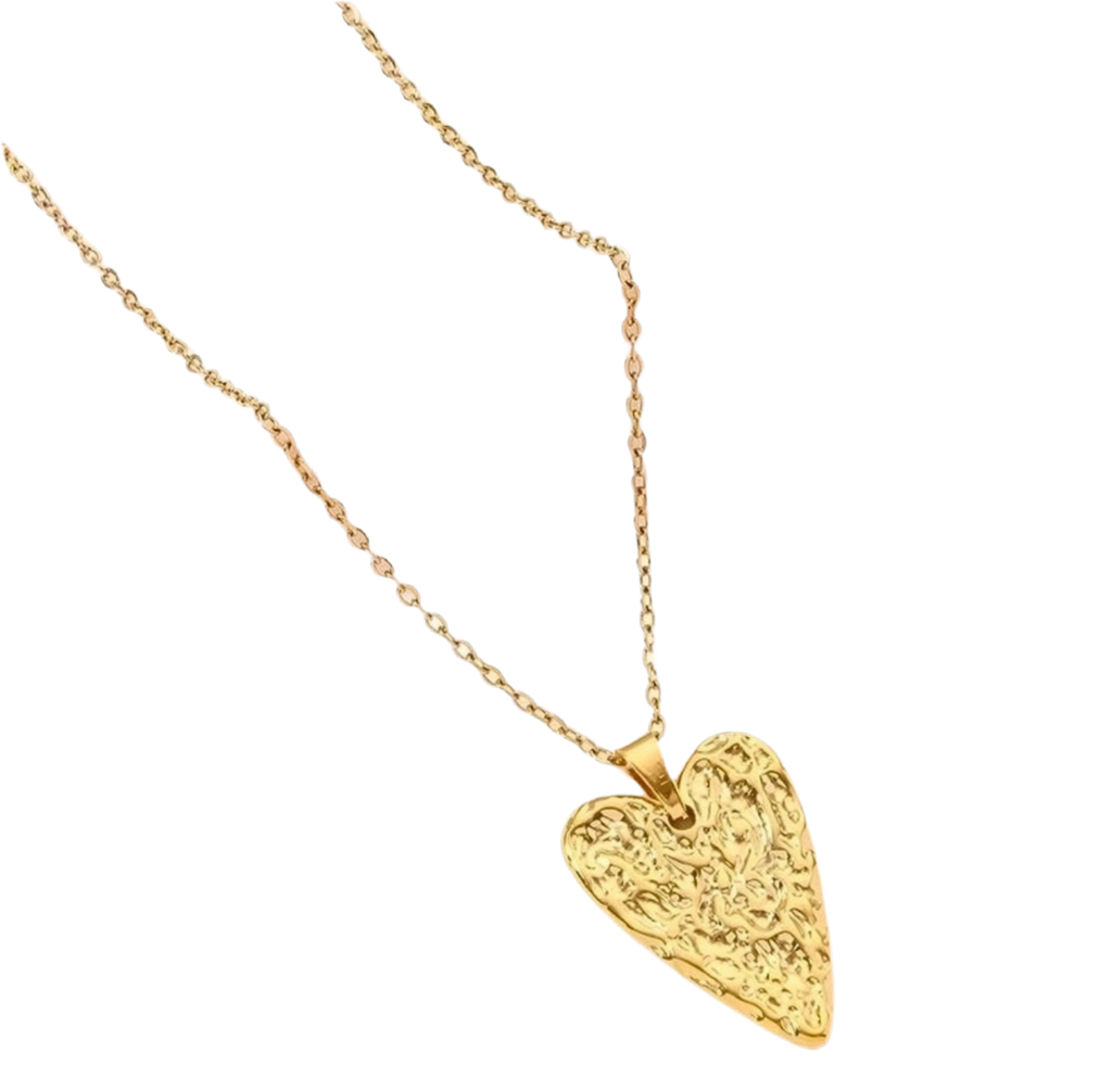 Hammered Heart Necklace