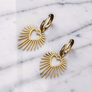 Heart Burst Earrings