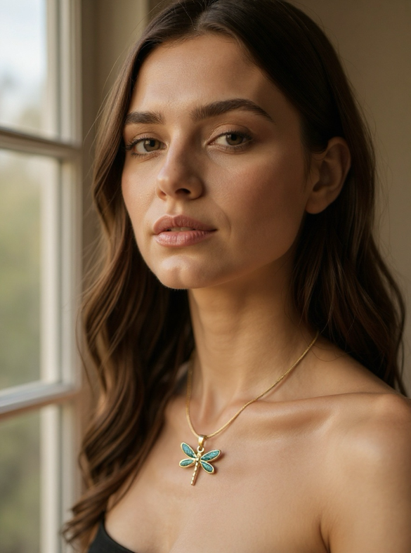 Meredith Dragonfly Necklace ￼