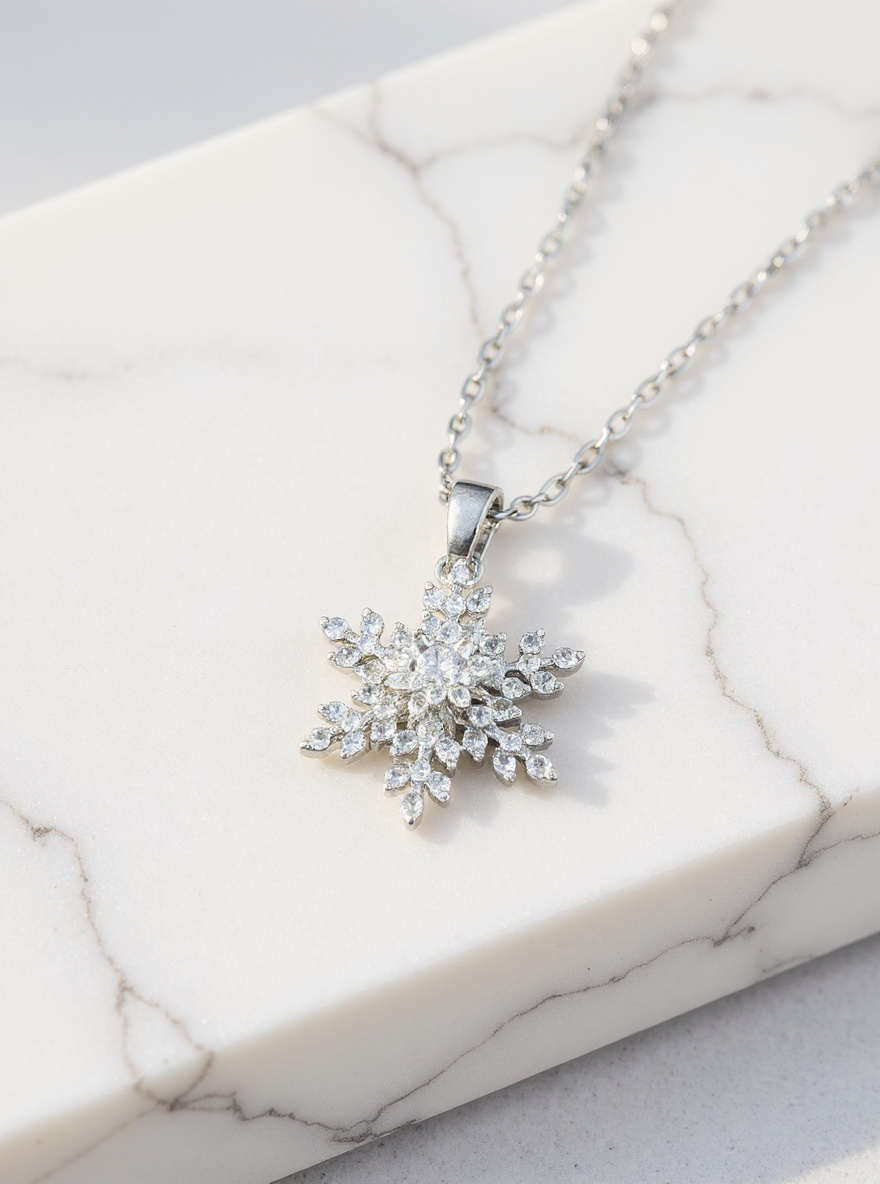 Fidget Snowflake Necklace