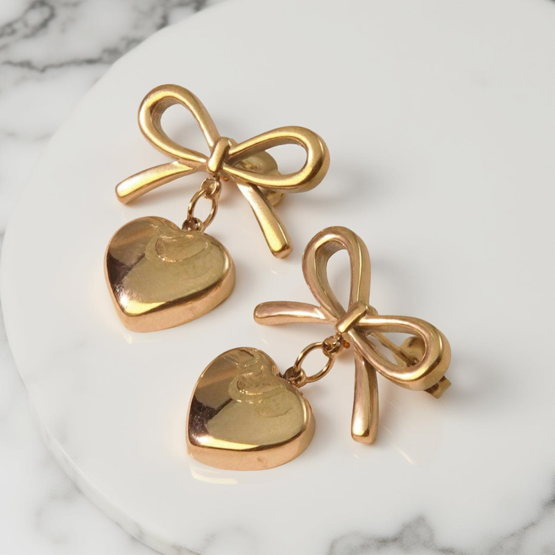 Full Heart Earrings