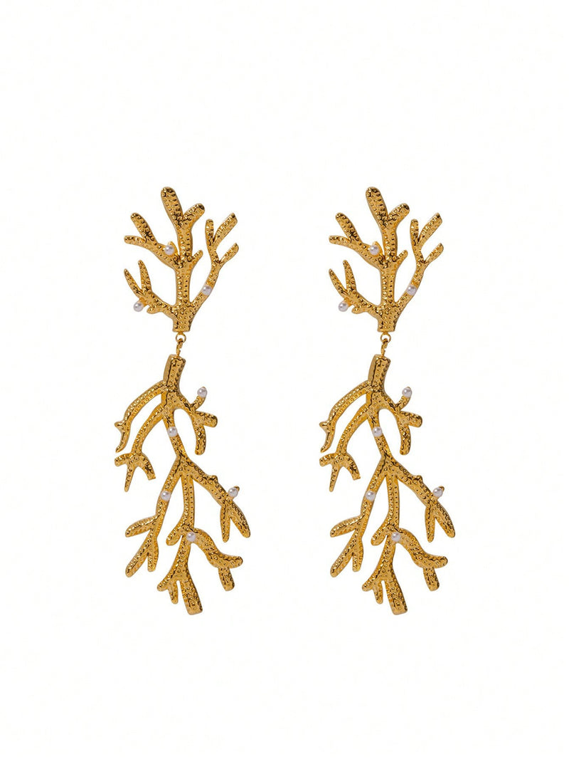 Coral Earrings