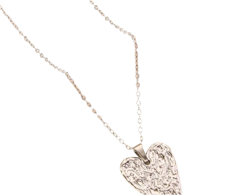 Hammered Heart Necklace